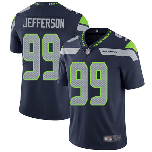 Seattle Seahawks Limited Navy Blue Men Quinton Jefferson Home Jersey NFL Football #99 Vapor Untouchable->seattle seahawks->NFL Jersey